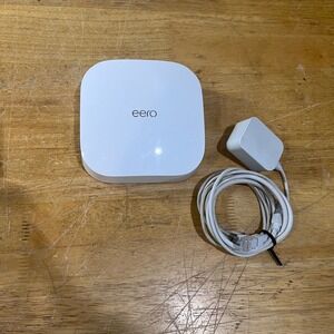 eero Pro 6 Tri-Band Mesh Wi-Fi 6 Router S010001 White with Power Adapter